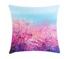 Cherry Spring Theme Pillow Cover