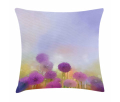 Onion Flowers Pastel Pillow Cover