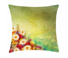 Romantic Flower Bouquet Pillow Cover
