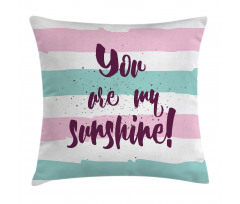 Colorful Words Pillow Cover