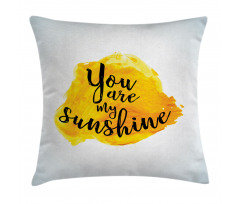 Yellow Grey Romantic Pillow Cover