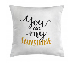 Romantic Words Love Pillow Cover