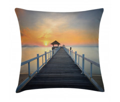 Wood Path on Beach Pillow Cover