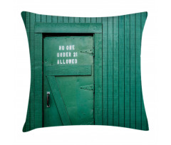 Vintage Back Door Theme Pillow Cover