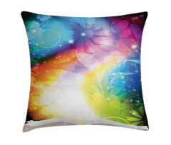 Fairy Tale Book Rainbow Pillow Cover