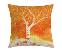 Leafless Tree Autumn Pillow Cover