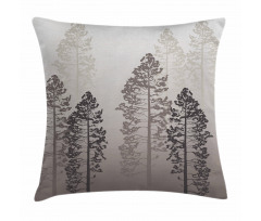 Wild Pine Forest Themed Pillow Cover