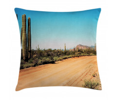 American Desert Cactus Pillow Cover