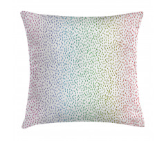Rainbow Raindrops Pillow Cover