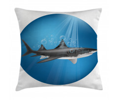 Shark Underwater Hunter Pillow Cover