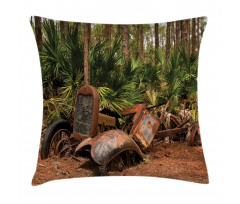 Tropical Forest Palms Pillow Cover