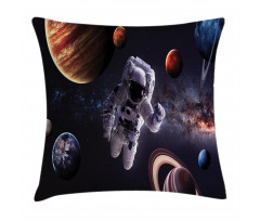 Planets Galaxies Pillow Cover