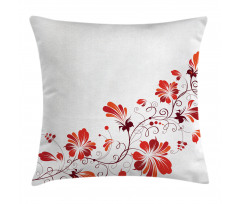 Floral Petal Ornaments Pillow Cover