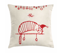 Sleeping Cat Fairy Pillow Cover