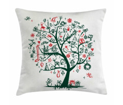Tree Ornaments Gifts Pillow Cover