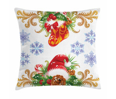 Stocking Santa Hat Pillow Cover