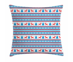 Folk Knit Style Art Pillow Cover