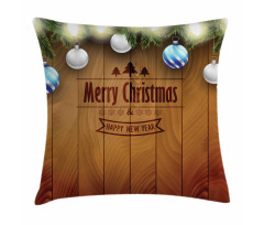 Fairy on Wood Pine Pillow Cover