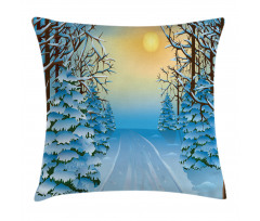 Cartoon Landscape Pillow Cover
