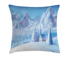 Little House Mountains Pillow Cover