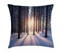 Sunset at Wintertime Pillow Cover
