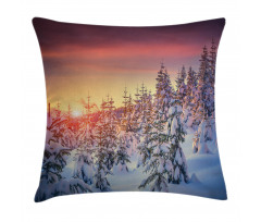 Sunrise at Wintertime Pillow Cover