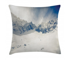 Nature Mountain Snowy Pillow Cover