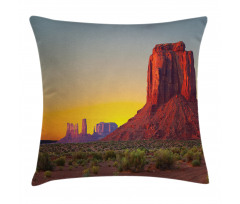 Sunset at Valley Nature Pillow Cover