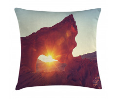 Sunrise American Desert Pillow Cover