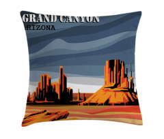 Cartoon Grand Canyon Pillow Cover