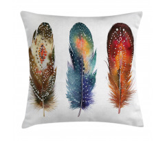 Feather Tribal Pillow Cover