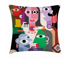 Modern Abstract Colorful Design Pillow Cover
