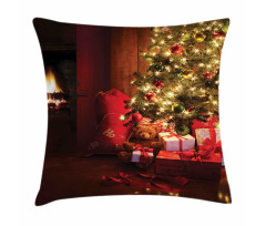 New Year Xmas Trees Pillow Cover