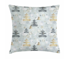 Retro Soft Pine Tree Pillow Cover