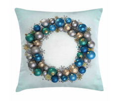 New Years Ornament Pillow Cover