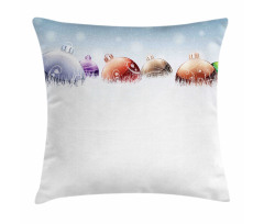 Winter Snow Field Pillow Cover