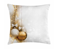 New Years Ribbon Pillow Cover