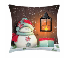 Garden with Gift Box Pillow Cover