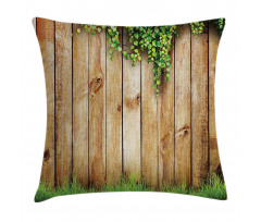 Wooden Garden Fence Pillow Cover