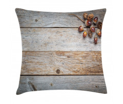 Acorns and Cons Timber Pillow Cover