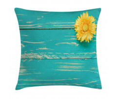 Wooden Spring Floral Pillow Cover