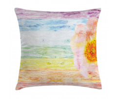 Summer Time Floral Roses Pillow Cover