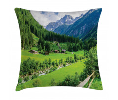 Alpine Scenery Pastoral Pillow Cover