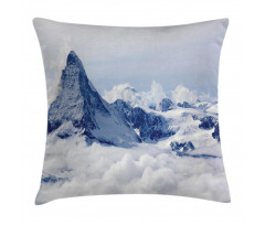 Clouds on Summit Winter Pillow Cover