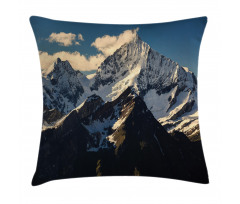 View of Alps Mountain Pillow Cover