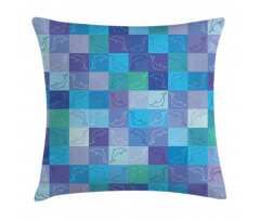 Collage of Dolphins Pillow Cover
