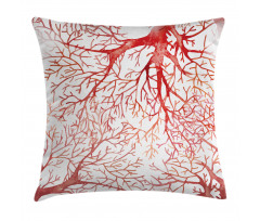 Watercolor Branchs Fall Pillow Cover