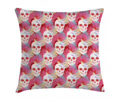 Skull and Corals Pillow Cover