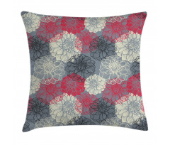 Hand Drawn Floral Art Pillow Cover