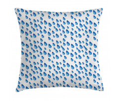 Raindrops Aquatic Fall Pillow Cover
